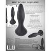 Evolved Novelties Gender X Hip To Be Square Vibrating Butt Plug - Model 2023 - Unisex Anal Pleasure - Black - Adult Naughty Store