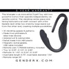 Evolved Novelties Gender X The Wrangler Prostate Massager - Model 2023 - Male P-Spot Stimulator - Deep Black - Adult Naughty Store