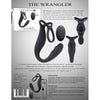 Evolved Novelties Gender X The Wrangler Prostate Massager - Model 2023 - Male P-Spot Stimulator - Deep Black - Adult Naughty Store