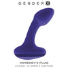 Evolved Novelties Silicone Butt Plug 'Gender X Anybody's Plug' Model 2024 - Unisex Anal Vibrator in Black - Adult Naughty Store