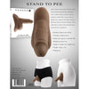 Evolved Novelties Gender X Stand To Pee Dark Skin Tone Thermoplastic Elastomers TPE Realistic STP Dildo Model X123 - Male Genital Pleasure - Dark Brown - Adult Naughty Store