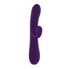 Experience Sensational Pleasure with Evolved Novelties' Playboy Curlicue Rabbit Vibrator - Model 2024 for Women - G-Spot and Clitoral Stimulation - Deep Purple