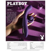 Experience Sensational Pleasure with Evolved Novelties' Playboy Curlicue Rabbit Vibrator - Model 2024 for Women - G-Spot and Clitoral Stimulation - Deep Purple - Adult Naughty Store