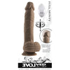 Evolved Novelties Full Monty Dark Skin Tone Realistic Vibrating Dildo - Model EV2023 - For Intense Pleasure in Deep, Dark Delights - Adult Naughty Store