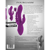 Evolved Novelties Fourgasm Rabbit Style Vibrator - Model 2023 - Women's G-Spot and Clitoral Pleasure - Sleek Black