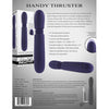 Evolved Handy Thruster Blue Silicone Vibrator - Model 2023 - Intense Pleasure for All Genders