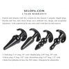 Evolved Novelties Selopa Intro To Plugs - The Sensual Journey of Pleasure, Model 2023, for Alluring Anal Exploration, Black