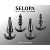 Evolved Novelties Selopa Intro To Plugs - The Sensual Journey of Pleasure, Model 2023, for Alluring Anal Exploration, Black - Adult Naughty Store