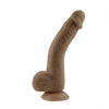 Selopa 7 In Natural Feel Flexskin Dildo Dark - Adult Naughty Store