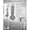 Zero Tolerance Stroking Buddy Vibrating and Thrusting Male Masturbator - Model ZT-2023 - Intense Pleasure for Men - Deep Pleasure Experience - Black - Adult Naughty Store