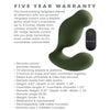 Zero Tolerance The Sergeant Green Prostate Vibrator - Powerful 10-Speed Remote Control Silicone Pleasure Toy for Men