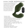 Zero Tolerance The Sergeant Green Prostate Vibrator - Powerful 10-Speed Remote Control Silicone Pleasure Toy for Men - Adult Naughty Store