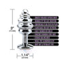 Nixie Honey Dripper Small Ribbed Stainless Steel Plug - Silver Lining Edition: Model 2023 - Unisex Anal Toy for Sensual Pleasure - Rainbow Jewel - Body-Safe and Phthalate-Free - Adult Naughty Store