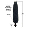 Icon Brands Foxy Tail Silicone Butt Plug Black - Model 2023 - Unisex Anal Pleasure Toy - Adult Naughty Store