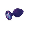 Icon Brands Booty Talk Neon Leaf Silicone Butt Plug | Model 2023 | Unisex Anal Pleasure Toy in Vibrant Green - Adult Naughty Store