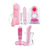 Icon Brands' Curious Vibe Set - All-in-One Pleasure Kit for Exploring Intimate Delights - Model 2023 - Unisex - Vibrators for External, Internal, and Dual Pleasure - Pink