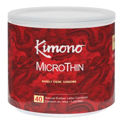 Kimono Microthin Ultra Thin Condoms | Model 2024 | Ultra-Thin Latex Condoms for Couples | Skin-Colour | Paradise Products