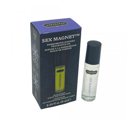 Kama Sutra Company Blue Lotus Pheromone Sex Magnet Roll-on Elixir - Model 2024 - Unisex - Intimate Enhancement - Blue