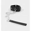 Male Power Fetish Faux Leather Collar and Leash Set - Model 2023 - Men's Bondage and Fetish Sex Toy for Couples - Black - Adult Naughty Store