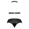 Magic Silk Lust Fetish Juno Black S/M Women's Bra and Panty Set - Model 2023 - Adult Naughty Store