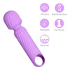 Maia Toys Dolly Purple Silicone Mini Wand Rechargeable - Powerful 10 Function Mini Wand Massager for Women's Pleasure - Adult Naughty Store