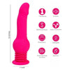 Maia Novelties Tegan Jumping Vibrating Dong with Remote Control - Model: Tegan, Gender-Neutral, for Intense G-Spot Stimulation & Thrusting Pleasures in Lavender - Adult Naughty Store