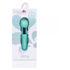 Maia Toys Rina Dual Vibrator Teal - Rechargeable Silicone Pleasure Brush - 15 Functions - Women's Clitoral Stimulation - Model 2023 - Adult Naughty Store