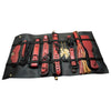 Nasstoys Traveler 10 Pc Bondage Kit - Deluxe BDSM Fantasy Set for Him and Her - Model T10BK - Black and Maroon - Explore Sensual Pleasure and Kink in Style