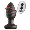 Nasstoys SensaPlunge X1: Remote-Controlled Vibrating and Rotating Anal Plug for Intense Pleasure (Black) - Adult Naughty Store