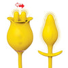 Clit-tastic Tulip Finger Massager & Plug Yellow - Adult Naughty Store