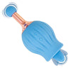 Nasstoys Silicone Clit Tastic Rose Bud Dual Massager Blue: Model NT-7301, Unisex Clitoral & Point Vibe