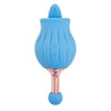 Nasstoys Silicone Clit Tastic Rose Bud Dual Massager Blue: Model NT-7301, Unisex Clitoral & Point Vibe