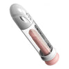 Pump Worx Max Boost Pro Flow PD325019 Rechargeable Penis Pump for Men - White/Clear