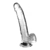 King Cock Clear 9in W/ Balls - The Ultimate Pleasure Experience: King Cock Clear Translucent Dildo 9 inches with Balls (Model 2023) for Unforgettable Sensations in Crystal Clear Delight - Adult Naughty Store