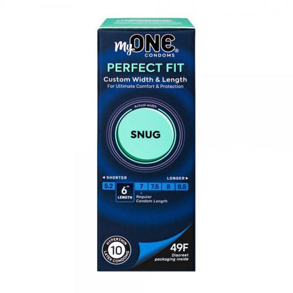 Myone Snug 10 Ct Latex Condoms: The Perfect Fit for Men, Erect & Preventing Discomfort, in Classic Clear