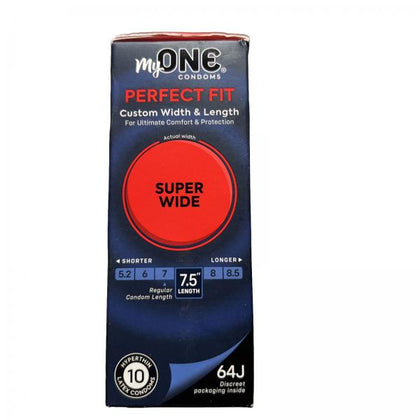 Myone Super Wide 10 Ct Condoms - Revolutionary Broad Fit for Men, Enhances Comfort and Performance, Clear
