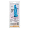 Introducing the California Exotic Novelties Silicone Twisted Love Twisted Dong SE-0392-85-2: Lifelike 6-Inch Blue Non-Vibrating Dildo for Authentic Pleasure and Hands-Free Play - Adult Naughty Store