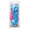 Introducing the California Exotic Novelties Silicone Twisted Love Twisted Dong SE-0392-85-2: Lifelike 6-Inch Blue Non-Vibrating Dildo for Authentic Pleasure and Hands-Free Play - Adult Naughty Store