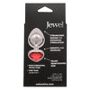 California Exotic Novelties Jewel Large Ruby Heart Anal Plug SE-0438-40-3 | Unisex Metallic Red Gem Butt Plug - Adult Naughty Store