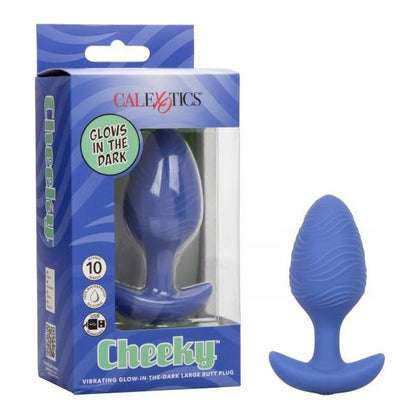 Cheeky Vibrating Glow-in-the- Dark Large Butt Plug