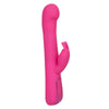 California Exotic Novelties Jack Rabbit Elite Beaded G Rabbit SE-0615-20-3 Luxury Silicone Rechargeable Vibrating G-Spot and Clitoral Stimulator - Pink - Adult Naughty Store