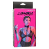 California Exotic Novelties Euphoria Collection Collar with Chain Leash SE-3100-55-3 | Unisex Bondage BDSM Toy | Black