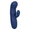 California Exotic Novelties Cashmere Silk Duo Vibrator - Model CS-2001 - Dual Motor G-Spot and Clitoral Stimulation - Blue - Adult Naughty Store