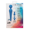 California Exotic Novelties Couture Collection Body Wand Kit - Deluxe Massager Model CC-750 - Unisex - Full Body - Blue