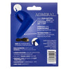 California Exotic Novelties Admiral Vibrating Perineum Ring & Massager Liquid Silicone - SE-6011-25-3 - Male Pleasure - Blue