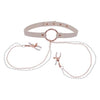 Peaches N Creame Collar W/ Nipple Clamps - Adult Naughty Store