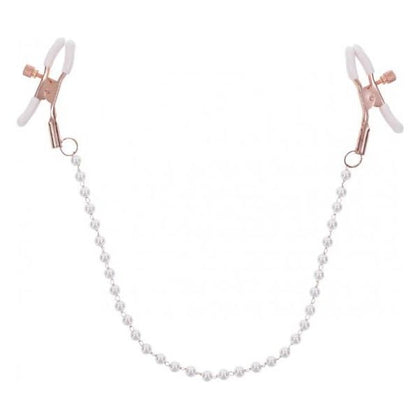 Peaches N Creame Pearl Nipple Clamps - Adult Naughty Store