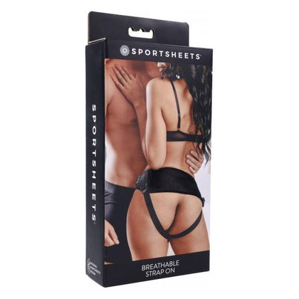 Sportsheets Breathable Strap On Harness SS31002 - Female Strap On Dildo Support Wear in Black