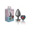 Viben Cheeky Charms Heart Rainbow Large Gunmetal Butt Plug - Model CC-5001 - Unisex Anal Pleasure Toy - Adult Naughty Store