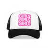 Wood Rocket Girls Girls Girls Net Trucker Style Hat - Model 2024 - Girls Girls Girls - Women - Head - White - Adult Naughty Store